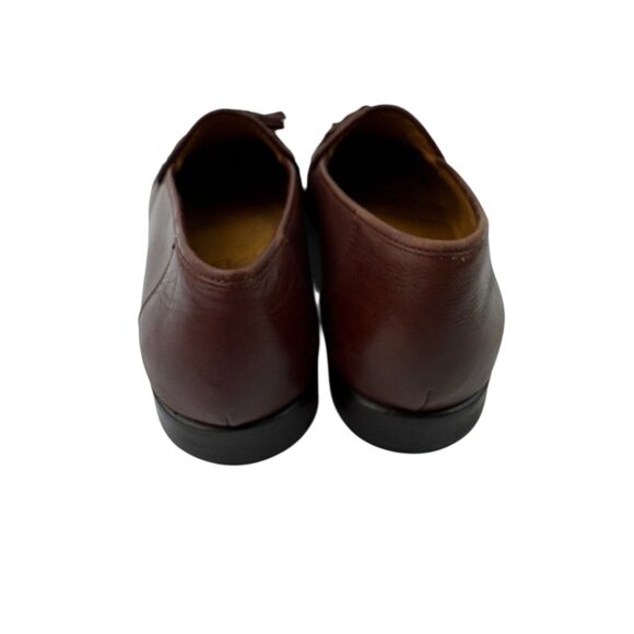 *Sandro Kappa Comfort Tassle Loafer Dress Shoes Mens 10D Oxblood Leather Classic